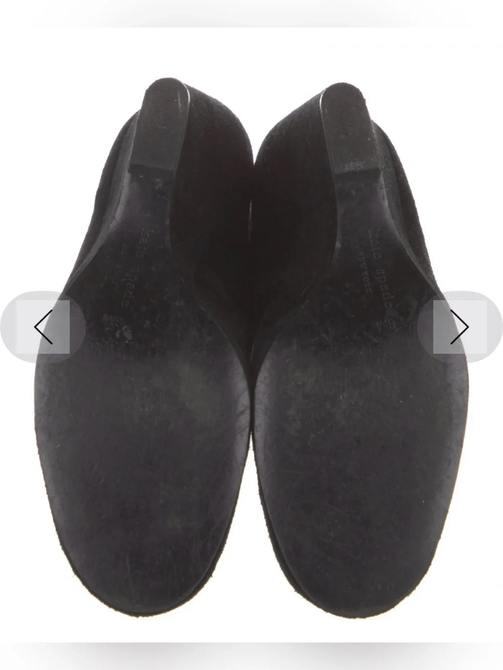 kate spade Black Suede Ankle Booties